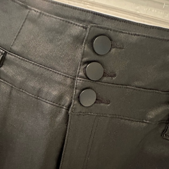 Ladies faux leather, skinny slim fit .. black pants… High waisted size small ￼ - Picture 8 of 11